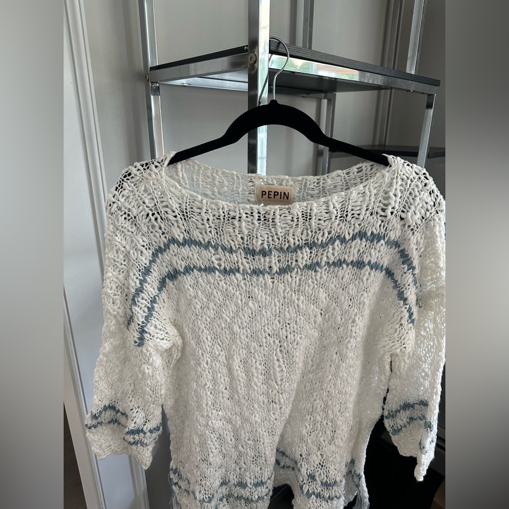 3/4 sleeve pullover sweater